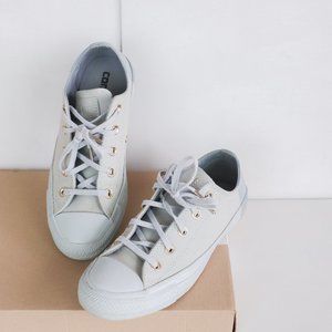 CONVERSE | Leather grey low-top sneakers